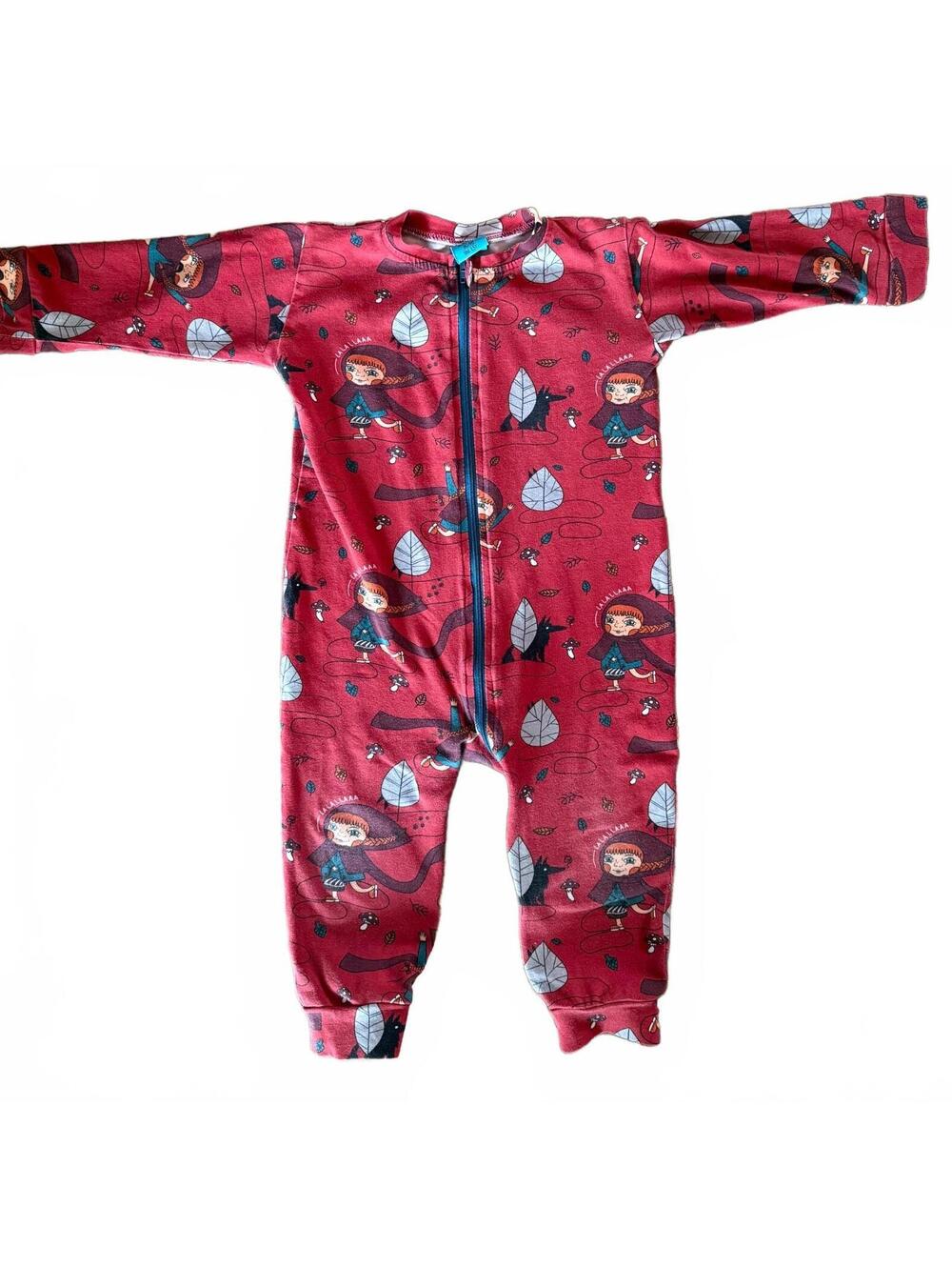 Raspberry Republic Little Miss Crimson Riding Hood Romper 80/86 9-18m